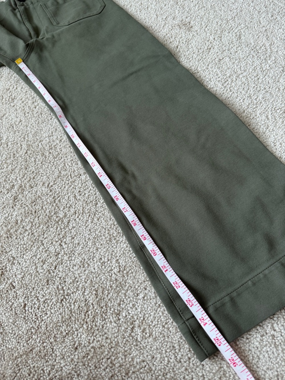 Anthropologie Maeve The Collette Wide Leg Pointe Crop Pants Green - Picture 8 of 9